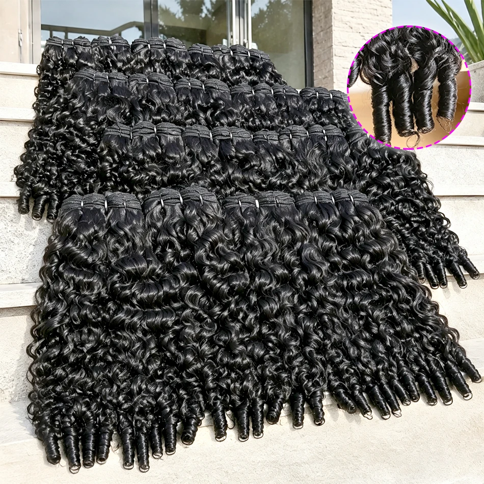 Perruque bouclée cheveux naturels