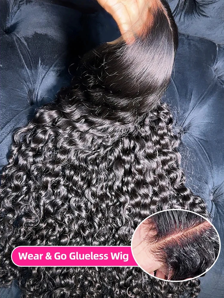 Perruque bouclée cheveux naturels