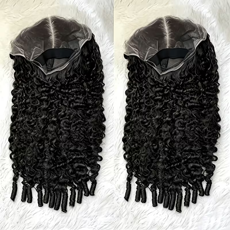 Perruque bouclée cheveux naturels