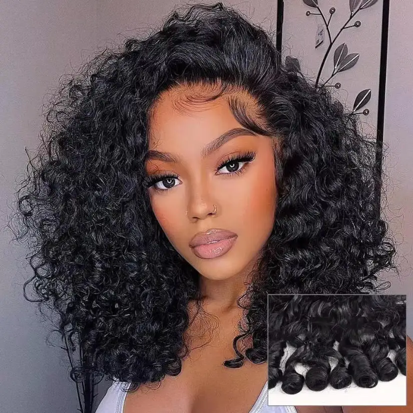 Perruque bouclée volume intense vue 2