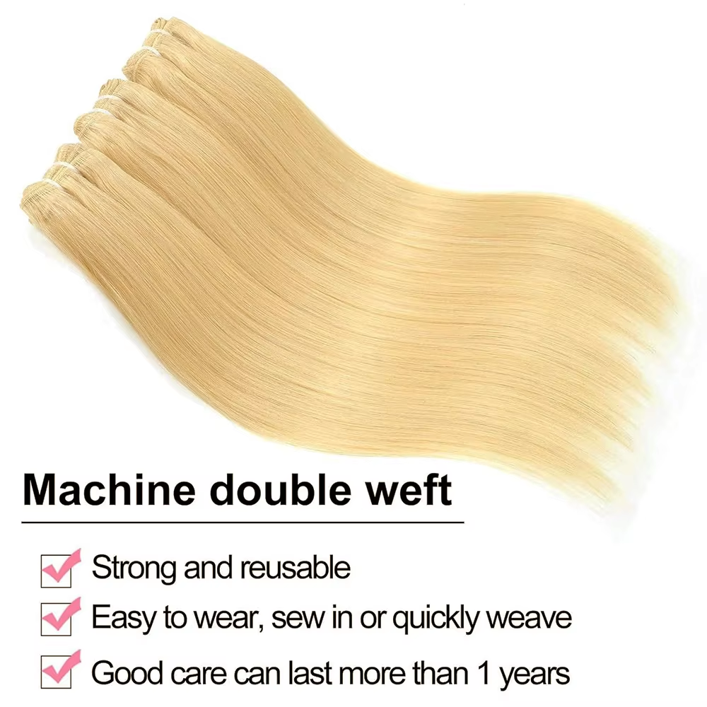 Perruque lisse blond miel vue 4