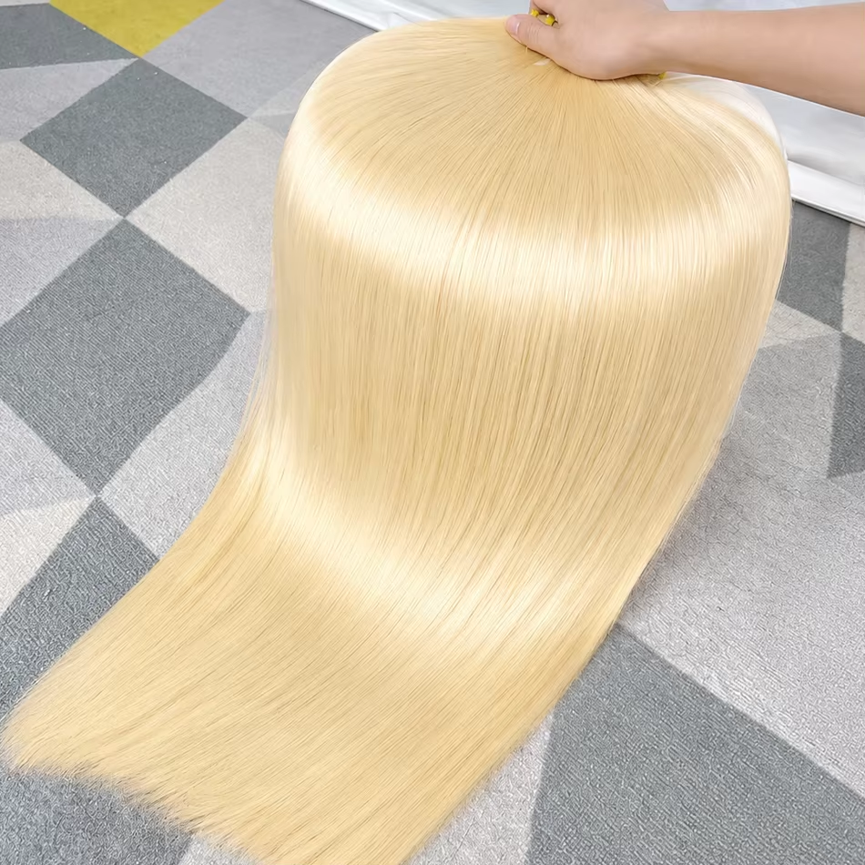 Perruque lisse blond miel