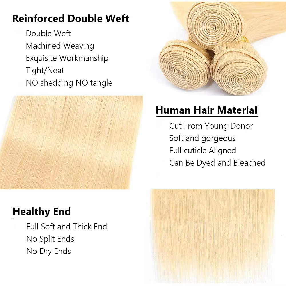 Perruque lisse blond miel vue 3