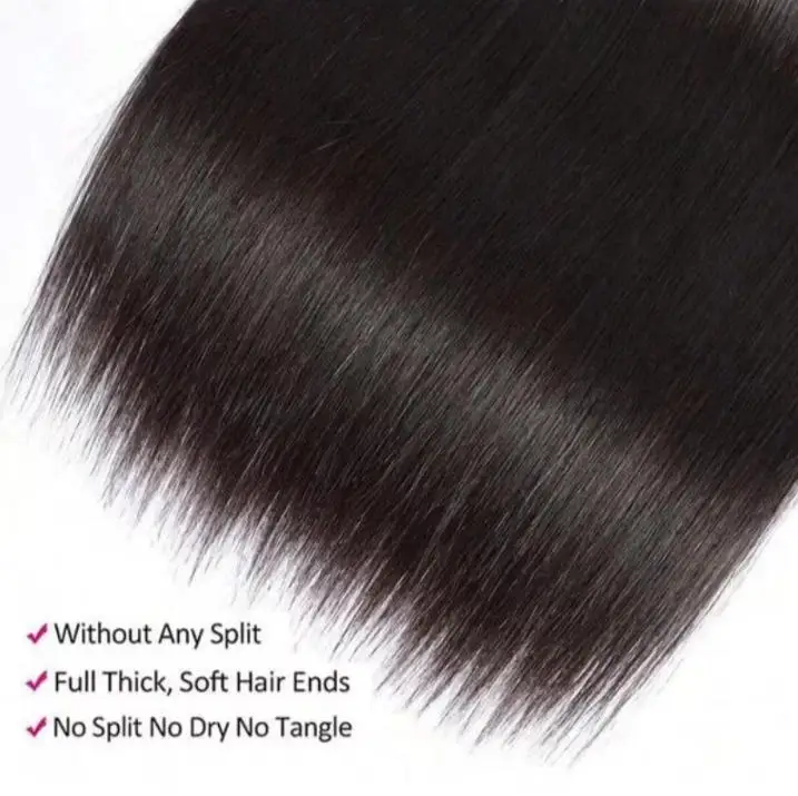 Perruque lisse cheveux naturels extra longue vue 4