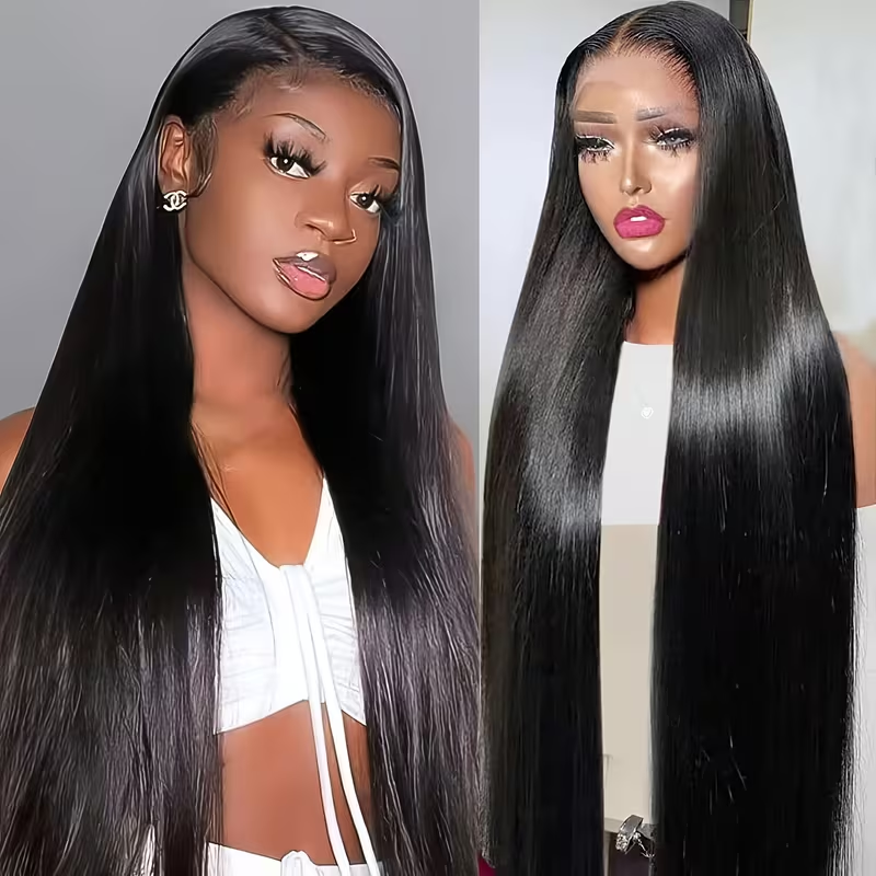 Perruque lisse cheveux naturels longs