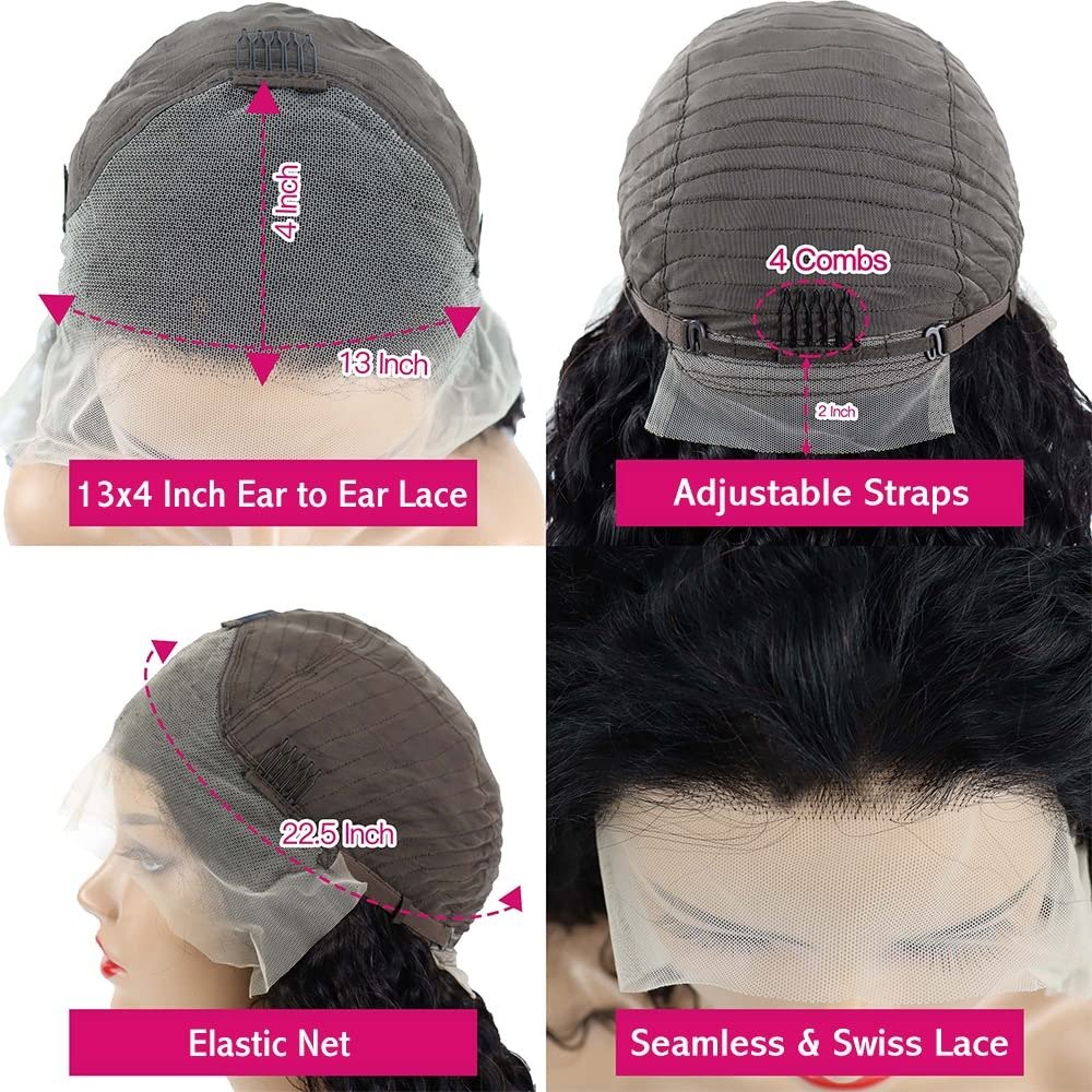 Perruque lisse cheveux naturels longs — porté