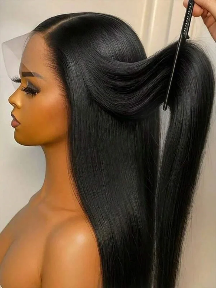 Perruque lisse cheveux naturels