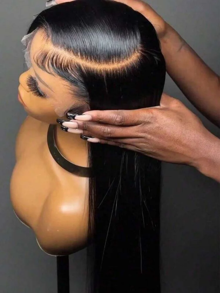 Perruque lisse cheveux naturels