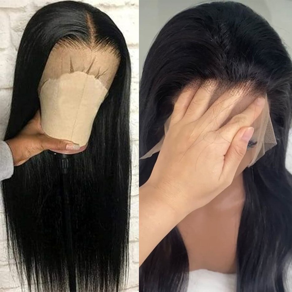 Perruque lisse cheveux naturels