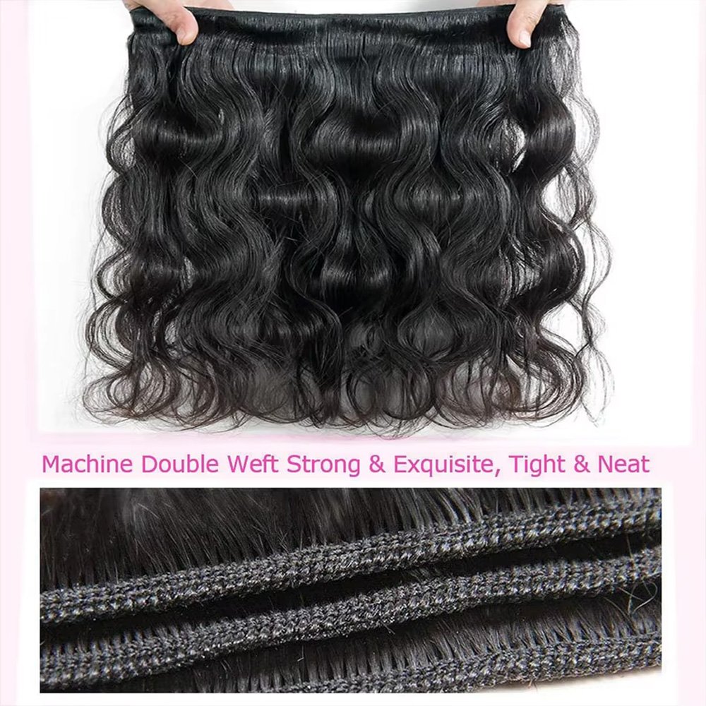 Perruque ondulée cheveux naturels