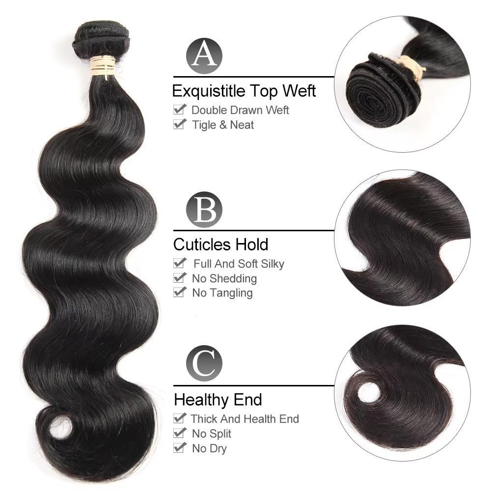 Perruque ondulée cheveux naturels — porté