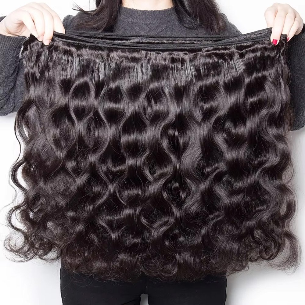 Perruque ondulée cheveux naturels