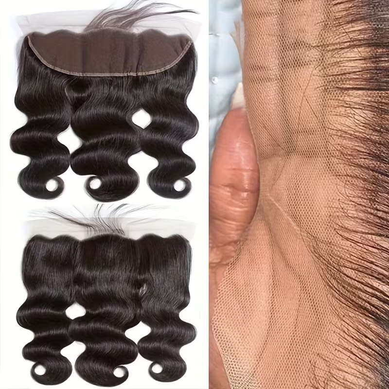 Perruque ondulée cheveux naturels vue 3