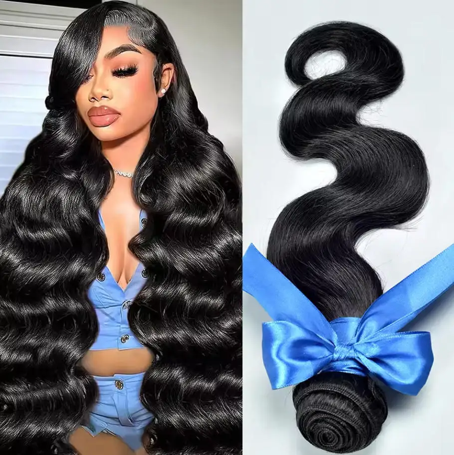 Perruque ondulée cheveux naturels volumineuse