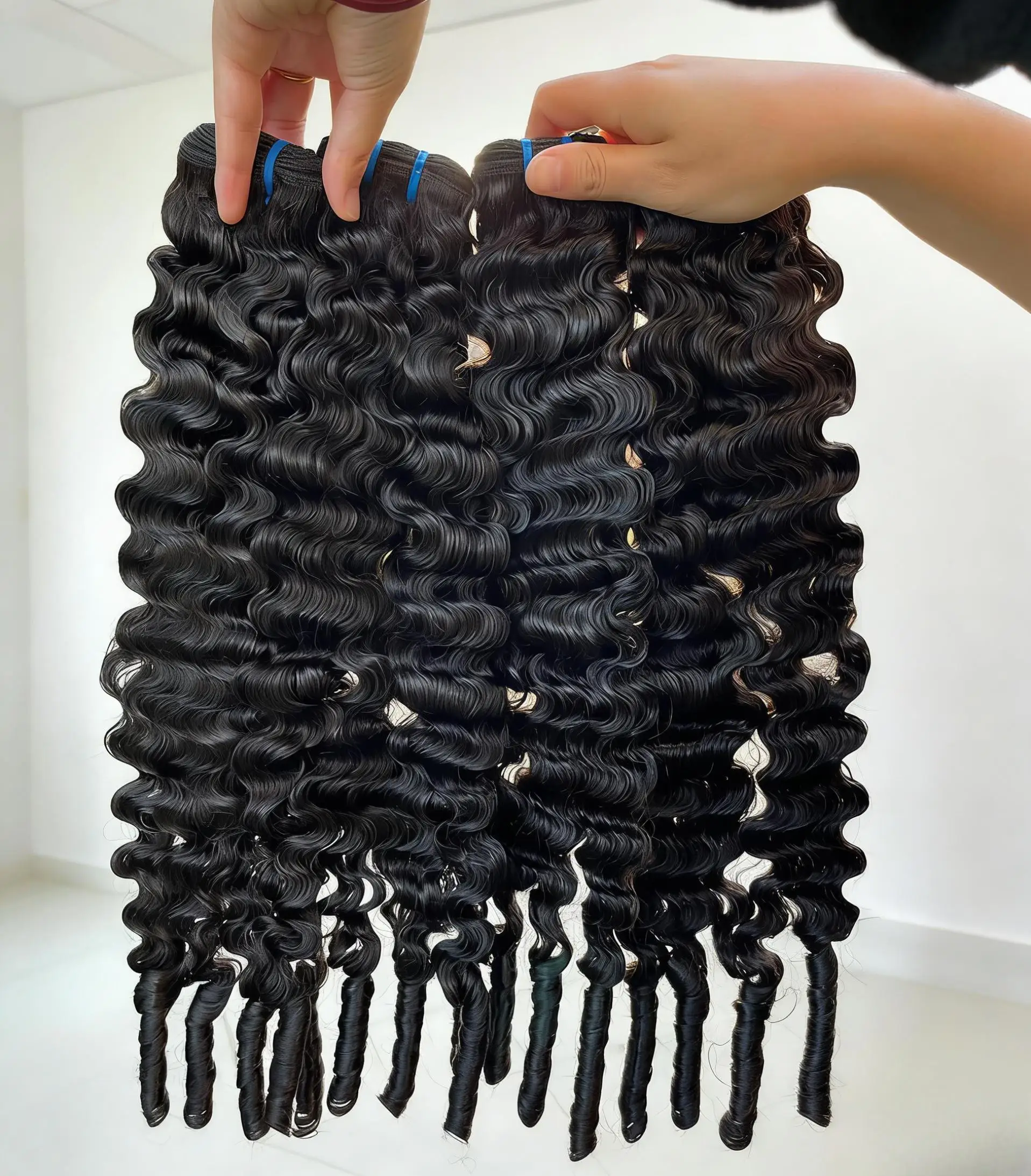 Perruque ondulée volume profond